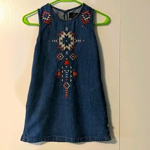 Girls jean dress size small